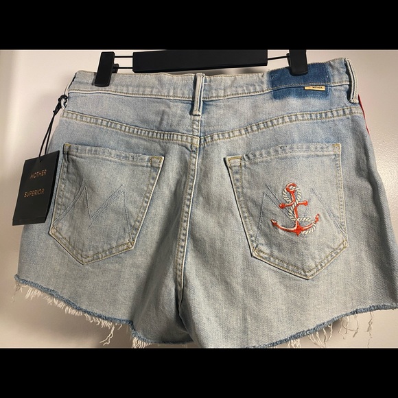 MOTHER “EASY DOES IT” shorts in thank again racer with anchor size 28 NWT - Picture 4 of 6
